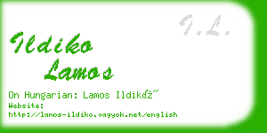 ildiko lamos business card